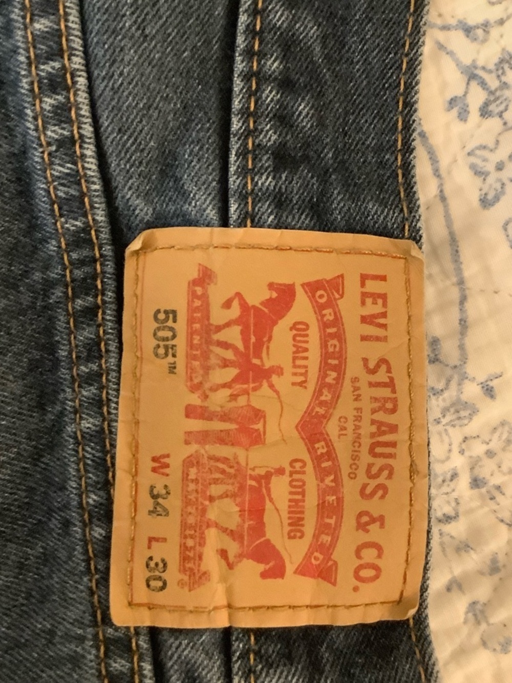 Levi's 505 Men's Dark Blue Relaxed Straight Jeans - Picture 5 of 6